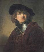 REMBRANDT Harmenszoon van Rijn Self-Portrait painting